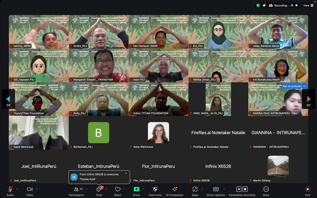 INTI RUNAKUNAQ WASIN AND BAMBOO VILLAGE TRUST JOIN TO PROMOTE SUSTAINABLE AGROSELVICULTURE BASED ON BAMBOO